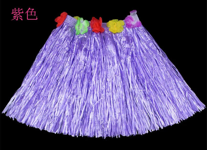 Halloween length30cmHula dance costume with garland for performance, Hawaiian children's hula outfit