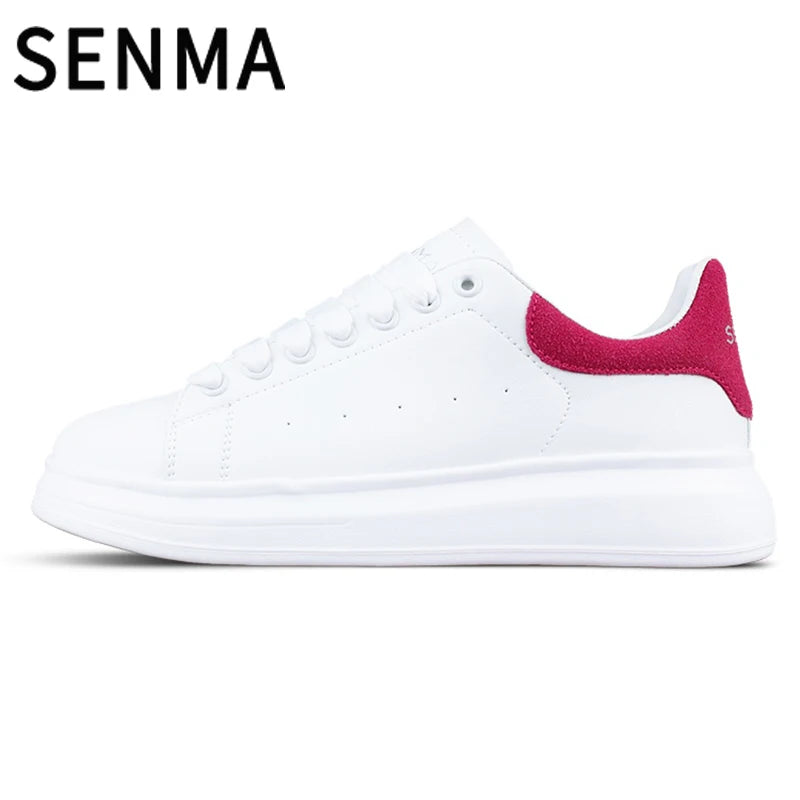 SENMA Luxury Design Sneakers For Men 2025 White Board-shoe Soft Women Walking Shoes Running Shoes Couples Sneakers Tennis shoes