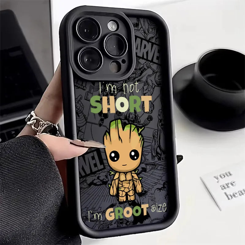 Cool Anime GrootS MarvelS Phone Case for iPhone 17e 17 16e 16 15 14 13 12 11 Air Pro Max Mini XR XS X 7 Plus Soft TPU Back Cover