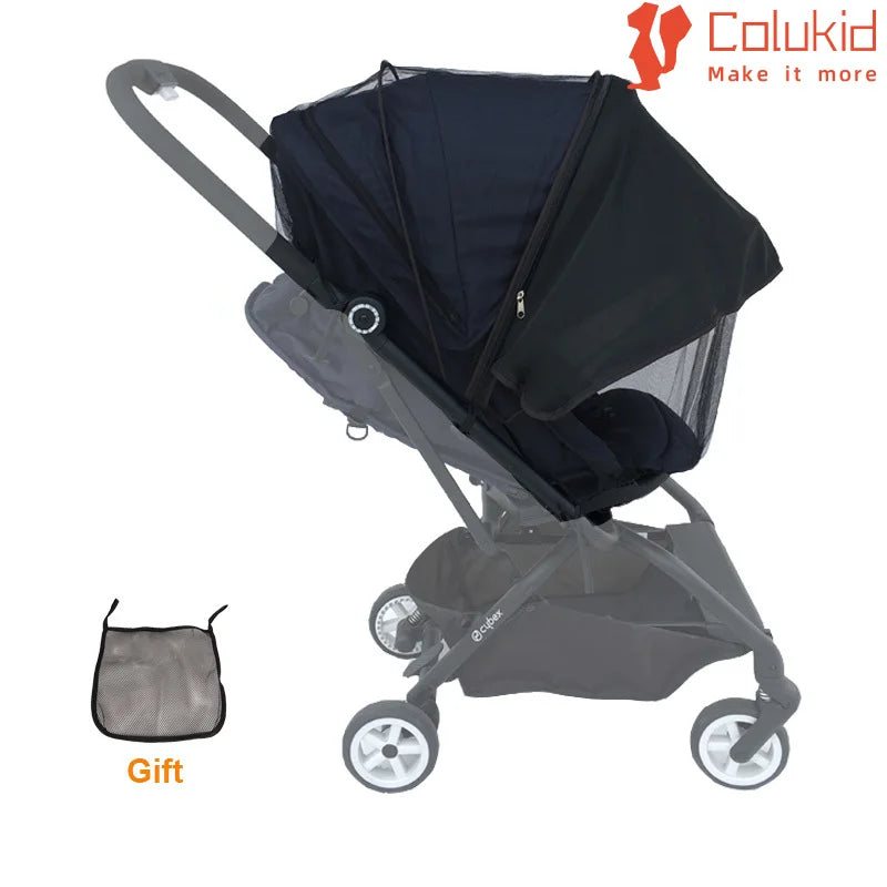 COLU KID® Baby Stroller Accessories Mosquito Net with Sun Shade for Cybex Mios Balios Eezy SS+2 Twist Libelle Beezy Stroller