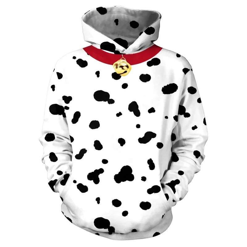 Fake Set Pattern Hoodie For Men Women Cool Cowboy Cow 3D Printed Pullovers Casual Hoodies Tops Loose Long Sleeves Sweatshirt