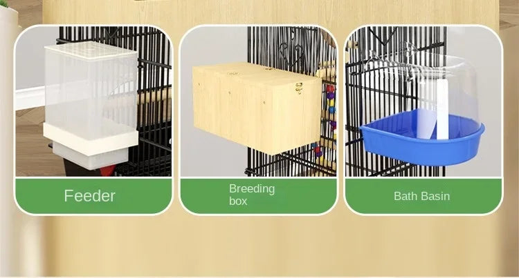 Hut Feeder Nest Bird Cage Parrot Carrier Breeding Villa Home Bird Cage Pigeon Luxury Oiseaux Accessoires Products Pet
