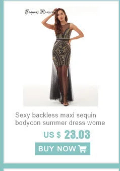 Sexy vintage maxi black sequin summer dress women 2025 elegant luxury birthday party long dresses fishtail evening dress vestido