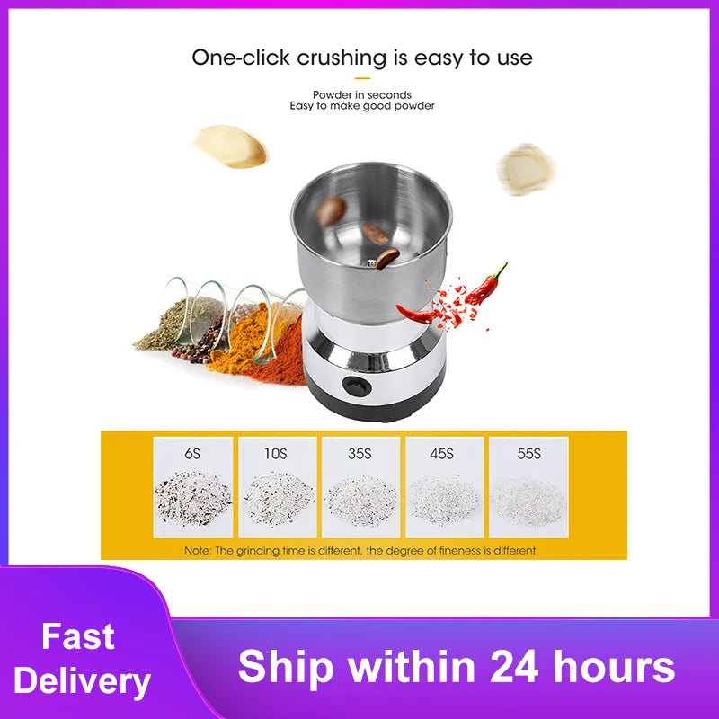 2024 NEW Mini Electric Grinder Household 300ml Ultrafine Baby Food Pulverizer Coffee Grinder Spice Pepper Grinder Grain Mill