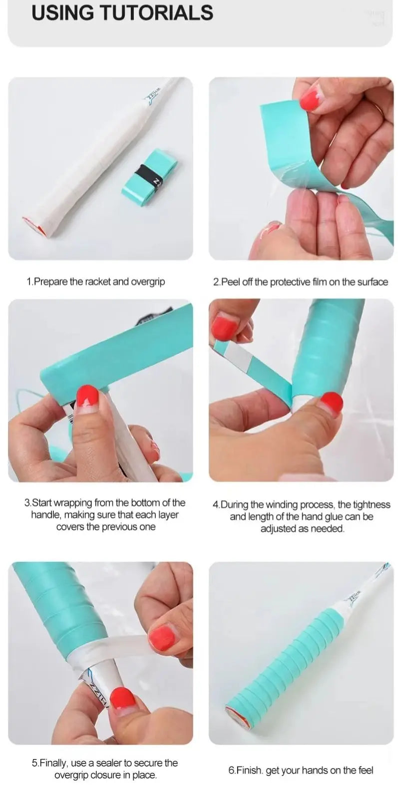 Babolat Tennis Overgrip Original Badminton Hand Glue Sticky Nonslip Racket Overgrip Badminton Tennis Beach Racket Sweatband grip