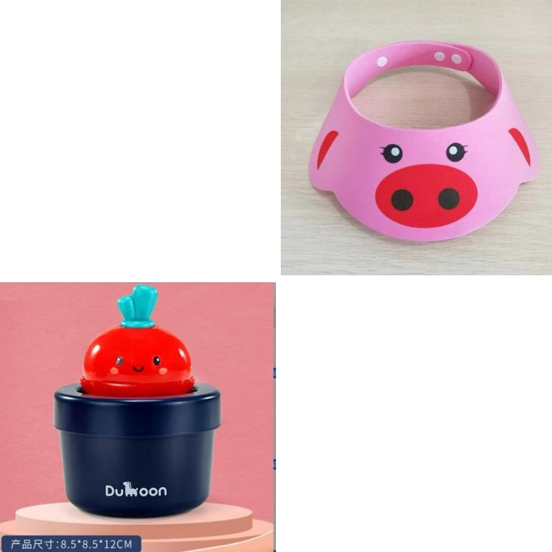 Baby Shampoo Cap Adjustable Kids Infant Ear Protection Shampoo Cap Cute Bathing Visor Wash Hair Hat Children's Protect Eyes Hair