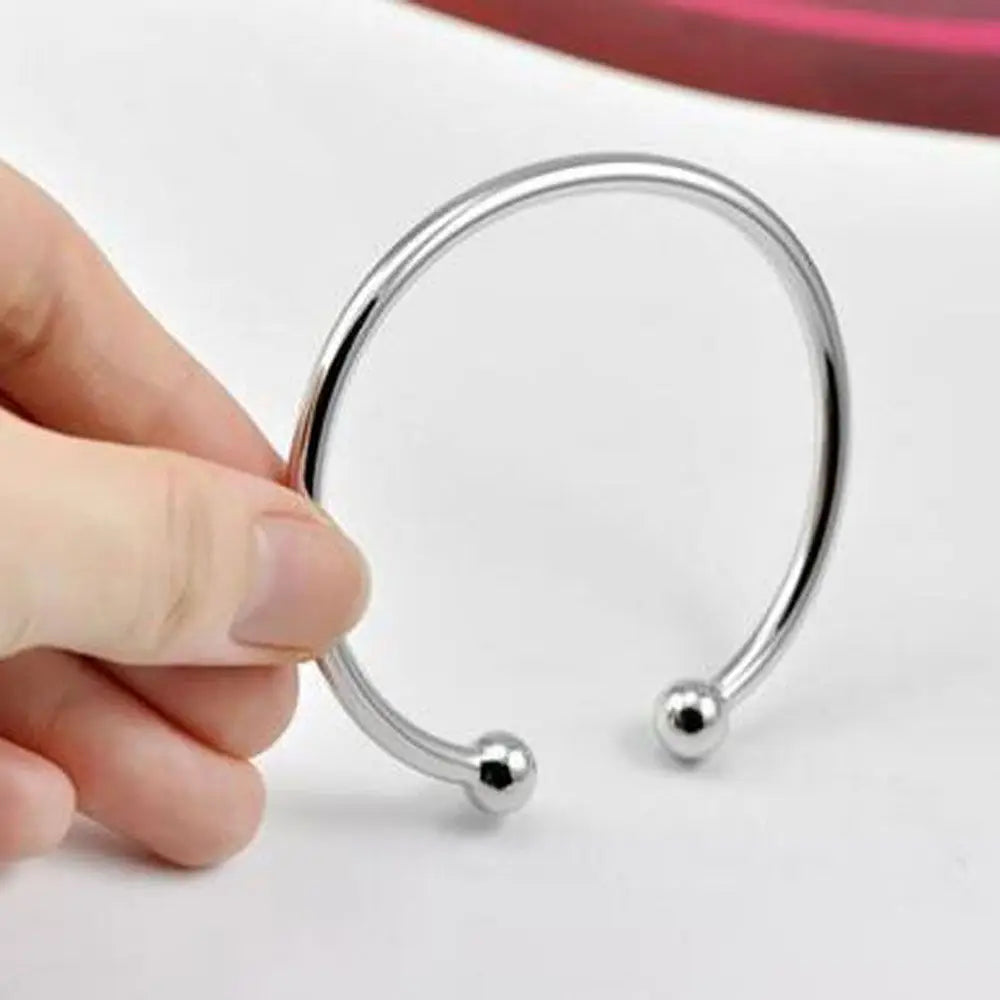 Classic Wholesale Silver Plated Bracelet Mens/Womens Fashion Jewelry Adjustable Bangles