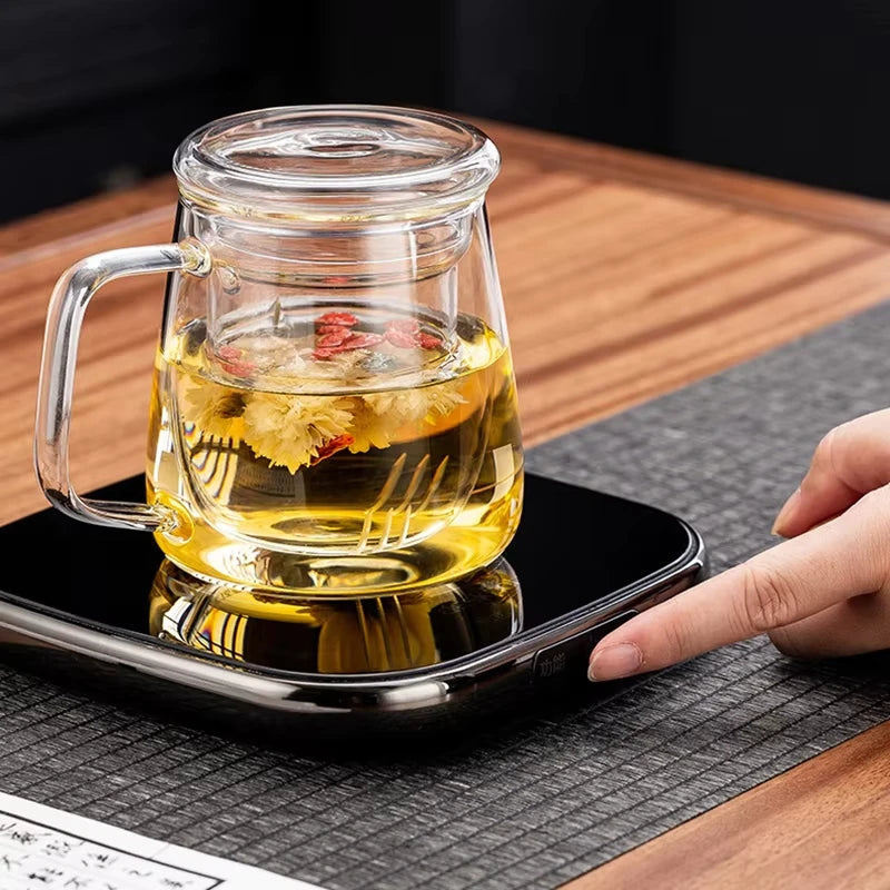 220V Cup Heater Electric Stove Hot Cooker Plate Boil Water Hot Tea Maker Coffee Milk Warmer Heating Pad Insulation Base Coaster