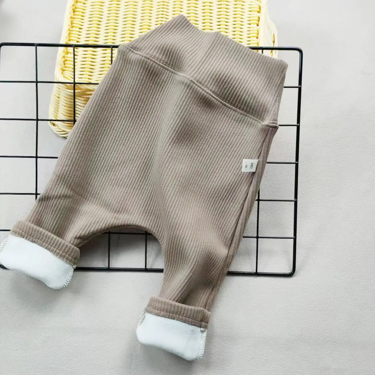 0-3Y Baby Winter Underpants Korean Edition Baby Autumn Winter Clothing Girl High Waist Plush Boys' Warm Underpants