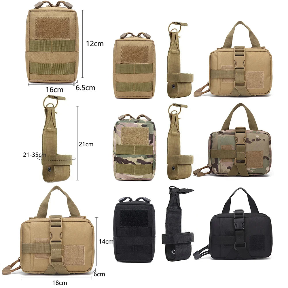 Dog Harness Bag Dog Accessories Military Dog Harness Pouch Pet Multi-purpose Nylon Dog Training Bags Attaching On Harness