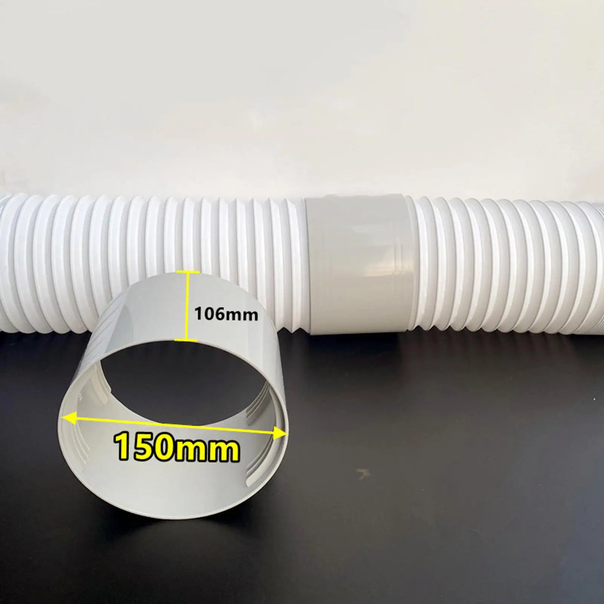 5.9 Inch AC Exhaust Hose Coupler Portable Air Conditioner Vent Tube Connector Interface Adapter for Window Home Bedroom Kitchen