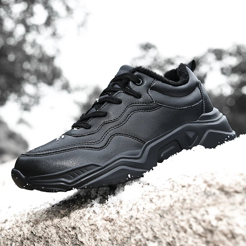 Winter Men Casual Shoes Breathable Warm Walking Sneakers Outdoor Lightweight Male Sport Shoes Lace-up Mens No-slip Running Shoes