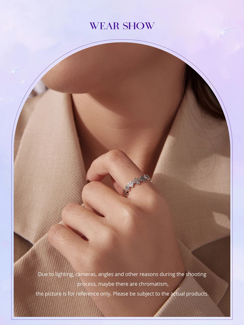 WOSTU Vintage 925 Sterling Silver Poker Card Open Ring For Women, Antique  Adjustable Stacking Party Rings Fine Gift