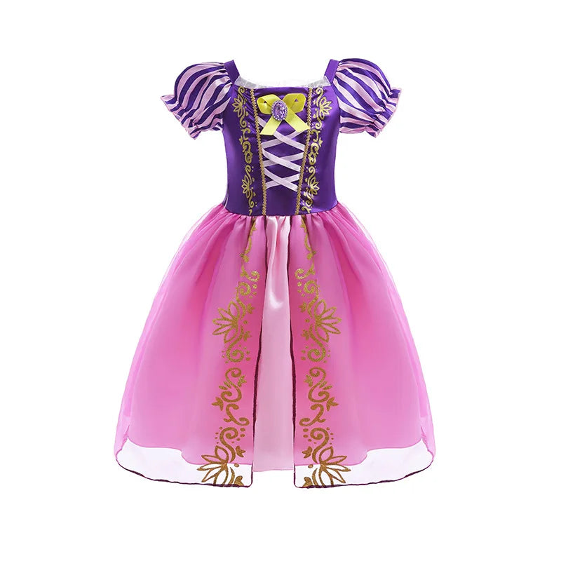 Halloween Girls Costume Kids Tangled Rapunzel Dress Kids Fantasy Princess Cosplay Dress Child Carnival Birthday Party Fancy Sets