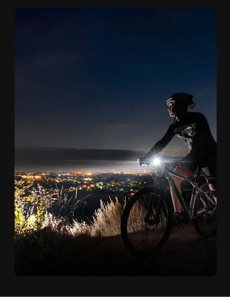 4-in-1 LED Bicycle Light 3000mAh Bike Headlamp Power Bank 400Lumen Handlebar Rechargeable Front Lamp MTB Road Cycling Flashlight