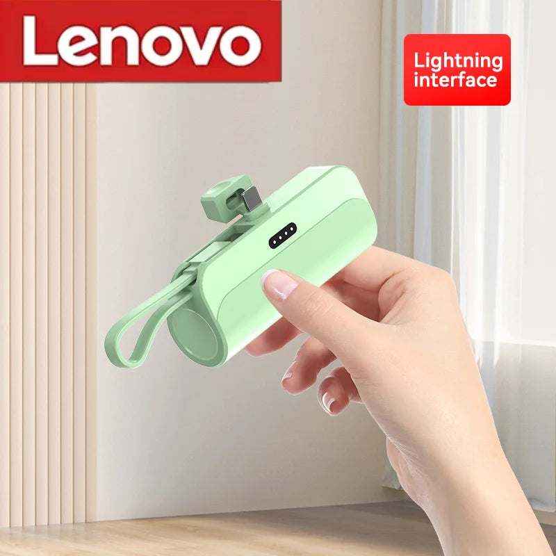 Lenovo 2026 500000mAh Ultra Slim Power Bank Super Fast Charging High Capacity Portable External Battery USB C for Android iPhone