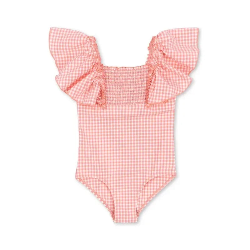 Kids Swimwear for Girls KS Brand New Summer Baby Swimsuit Cute Cherry Kids Outfit Set Holiday Beach Bikini Children Clothing