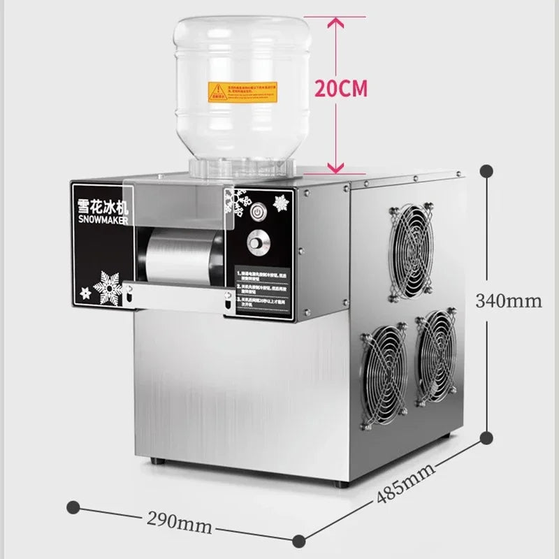 60KG/24H Snowflake Ice Machine Europe Snowflake Ice Machine Korea Bingsu Machine Snowflake Ice Shaving Machine 220/110V