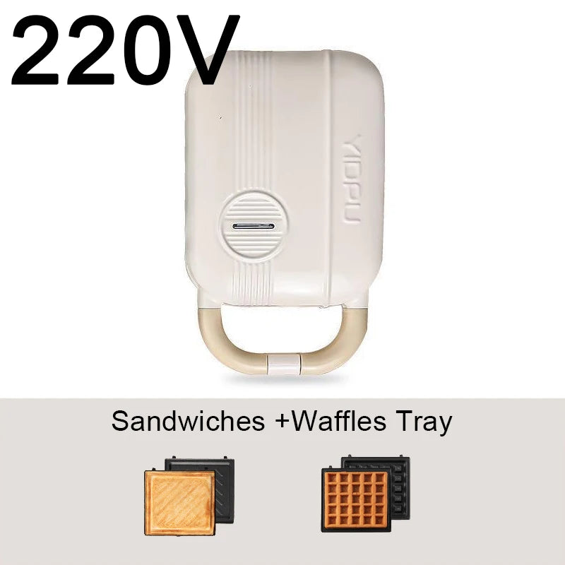 Mini Sandwich Maker Breakfast Machine Multi Cooker Electric Toaster Oven Hot Plate Bread Pancake Waffle Donut Maker for Kitchen