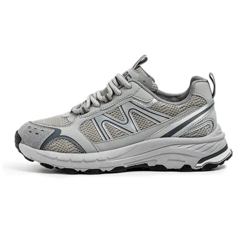 Breathable Outdoor Men's Sport Shoes Summer Trend Dad Sneakers Student Casual Rubber Sole EVA Insole Cotton Lined Net Mesh
