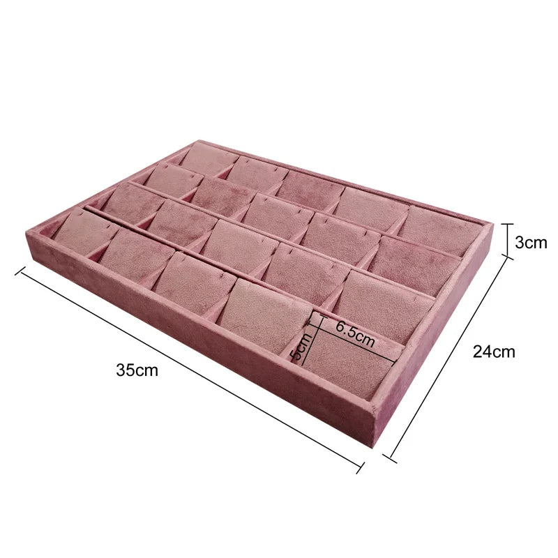 Large capacity jewelry display tray 35*24cm ring earring necklace storage holder Personal jewelry collection decoration tray