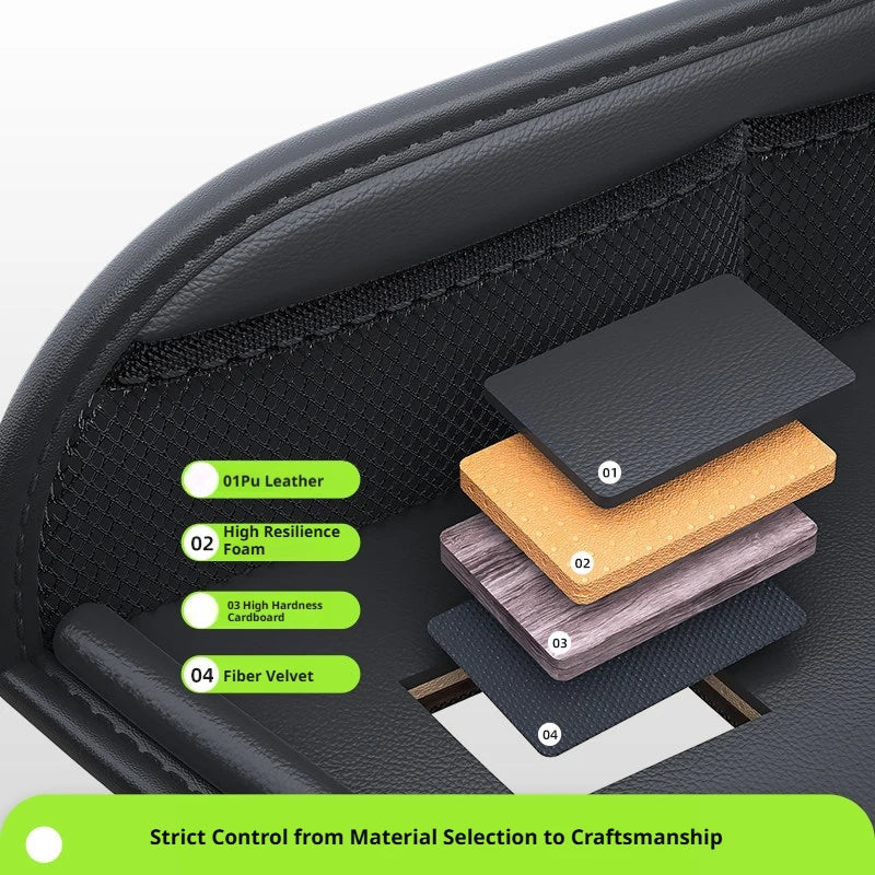 Car Seat Back Hanging Bag For Rear Seat Kids Lunch Desk Food Tray Long Trip Watching Movie Phone Holder Large Capacity Bags