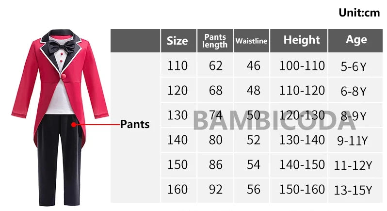 The Amazing Digital Circus Cosplay Costume Halloween Cartoon Circus Pomni Jax Ragatha Caine Jumpsuit Outfits Party Outfit