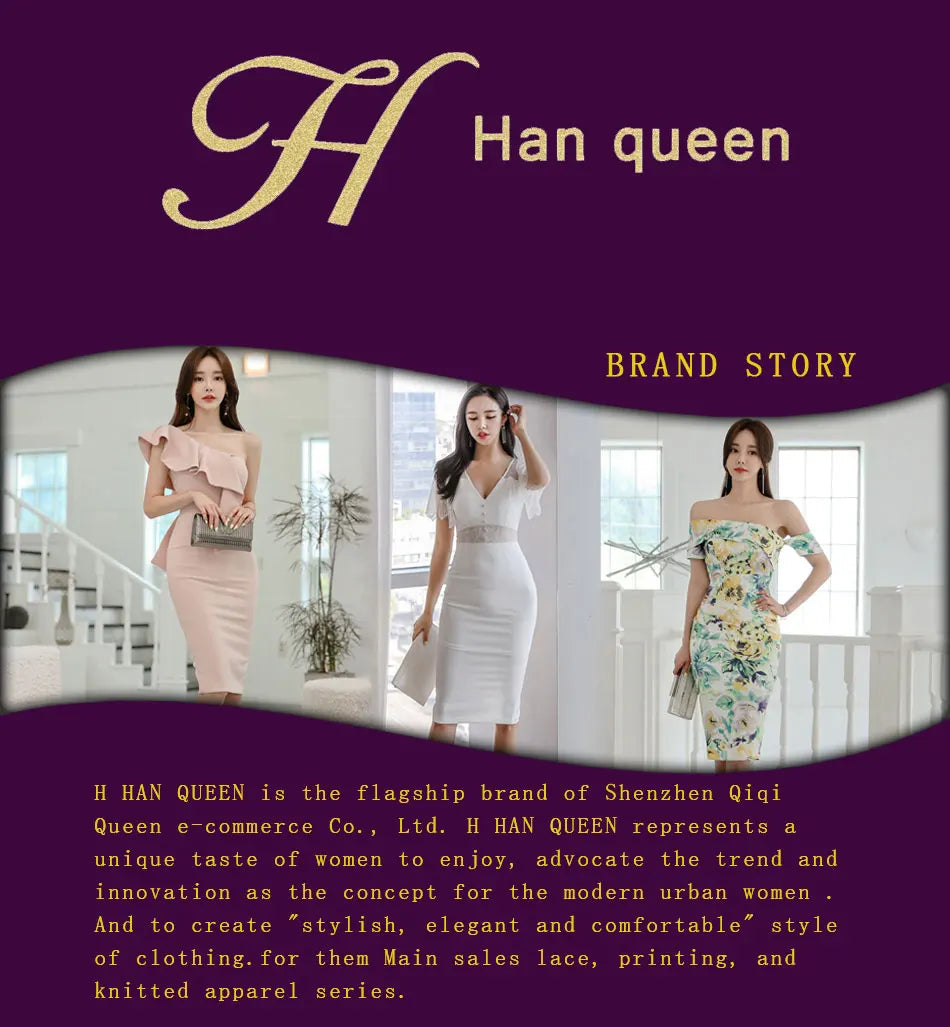 H Han Queen Elegant 2 Piece Office Dress Women Summer Simple Basic A-Line Dresses Short Sleeve Slim Long Casual Party Vestidos