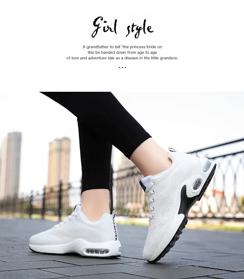 Women Mesh Breathable Casual Sneakers Lace-up Vulcanized Shoes Ladies Platform Sneakers Female Shoes Plus Size Zapatos De Mujer