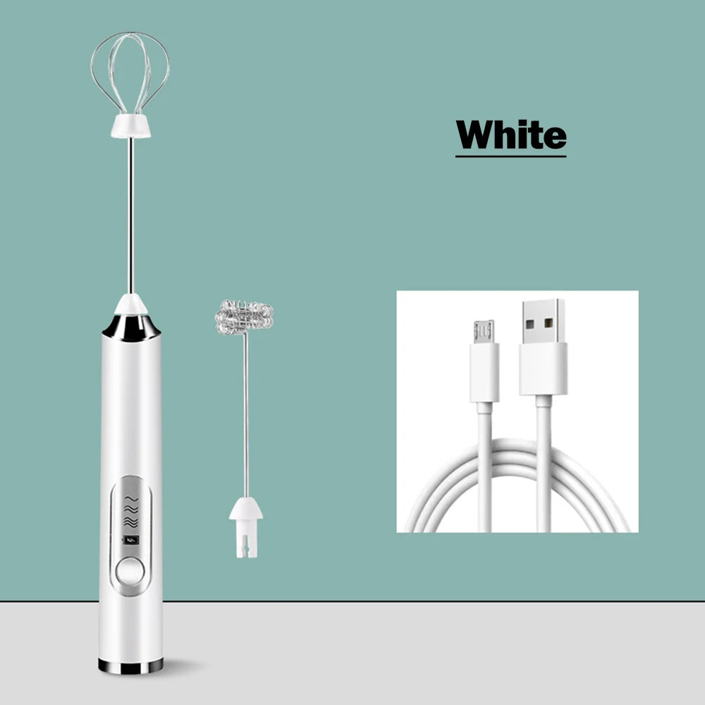 Mini Milk Frother For Coffee Mixer Handheld Egg Blender Electric Milk Foamer For Matcha Cappuccino Creamer Whisk Frothy Bubbler