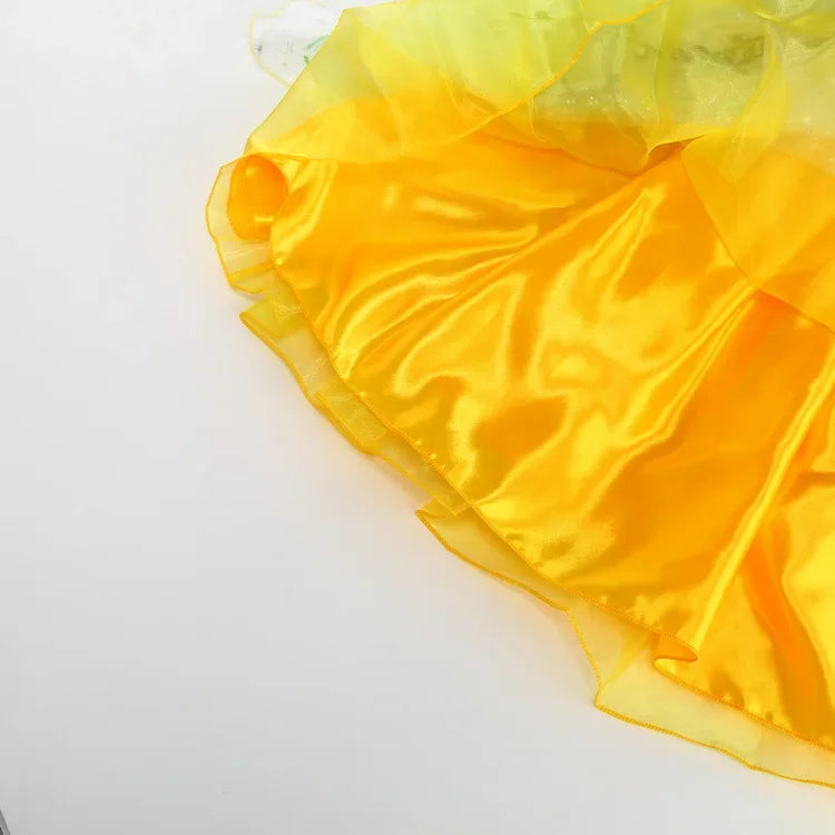 Halloween Child Cosplay Costume Toddler Girls Fancy Princess Ball Deluxe Gown 2025 Girl's Birthday Princess Tiana Dress Up