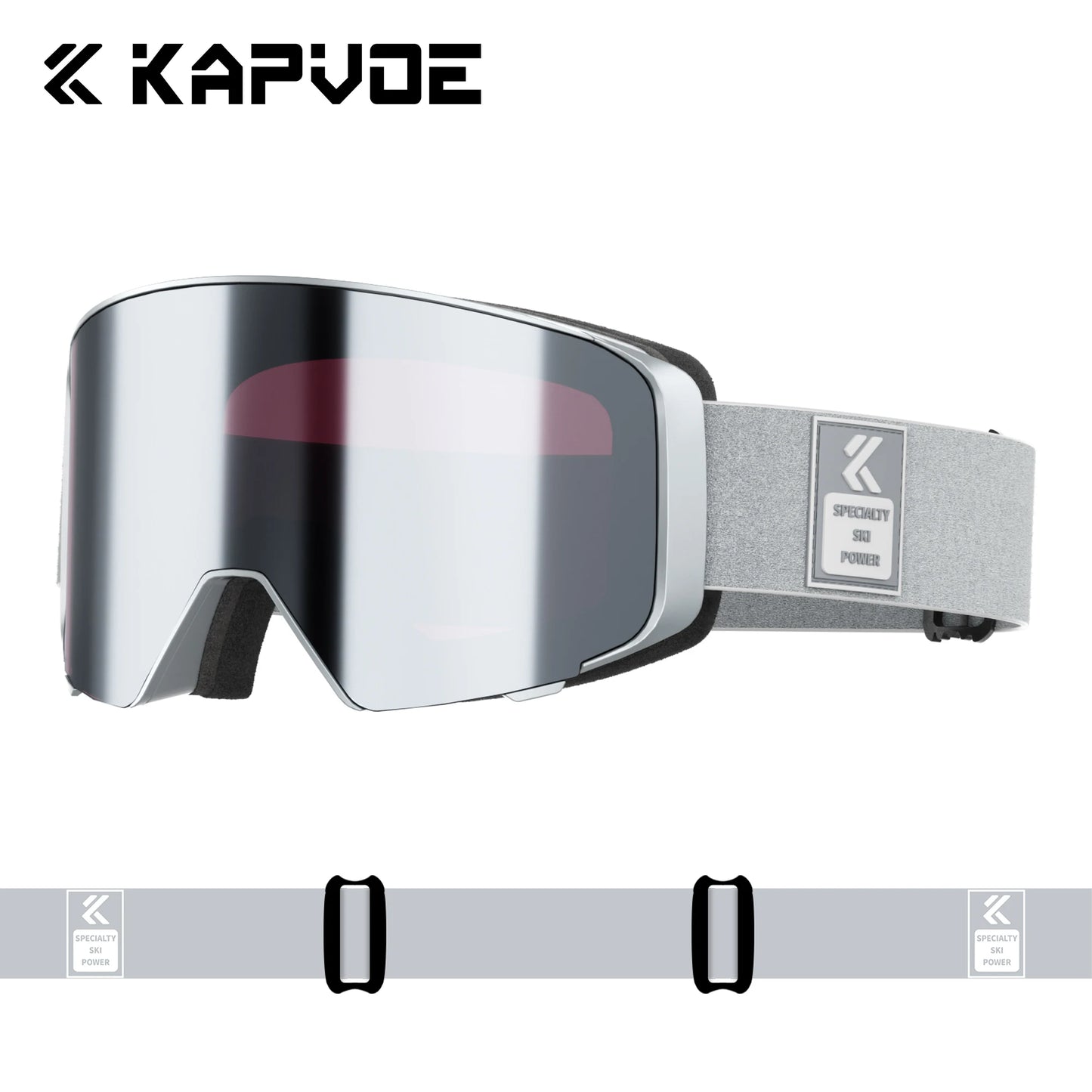 Kapvoe 2026 Skiing Eyewear Flip Ski Goggles Photochromic Snow Goggles Men Snowboard Mask Protection Glasses Snowmobile Winter