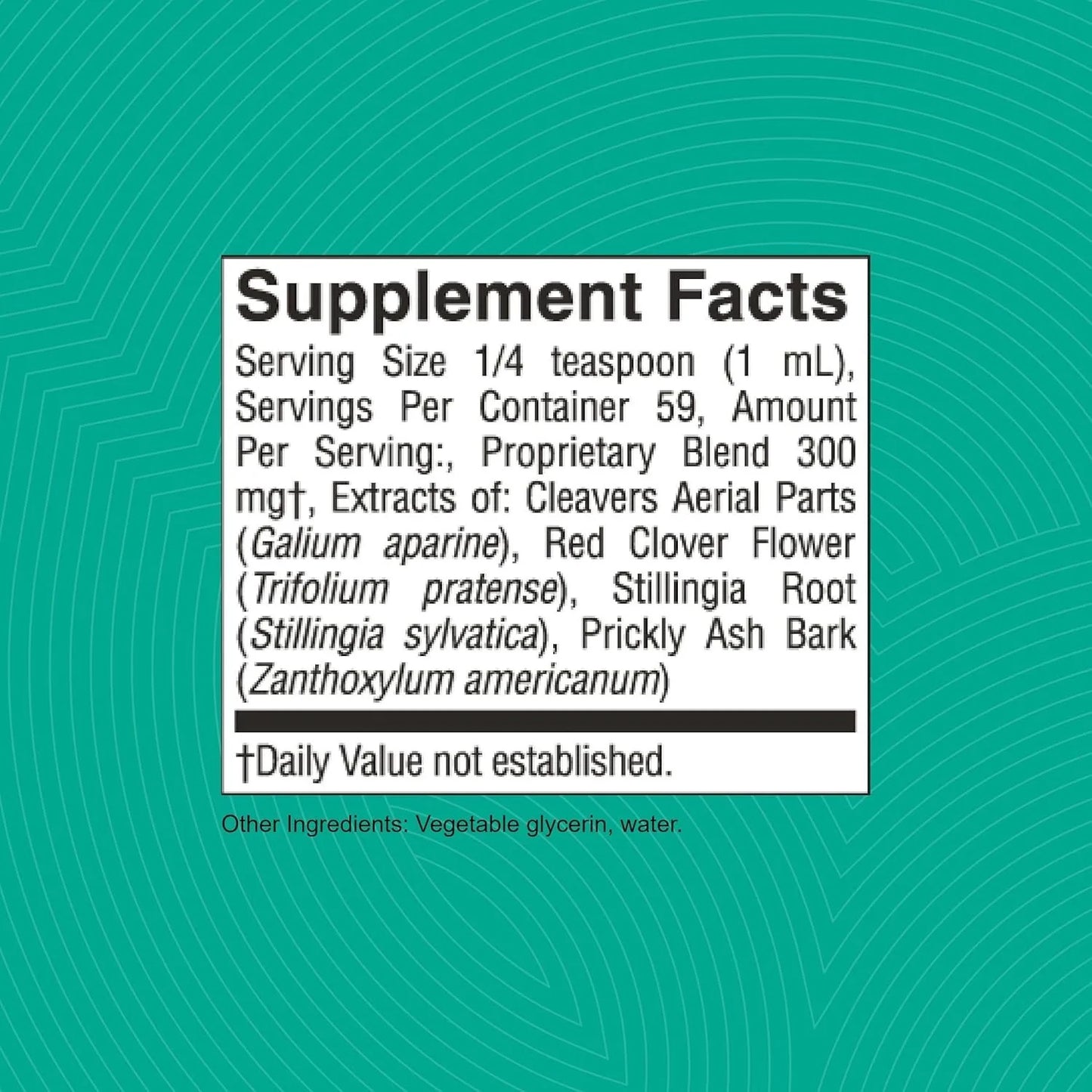 59 ML Lymphatic Drainage Supplement - Support Liquid Herbal Extracts Immune Support, Cleanse & Detox