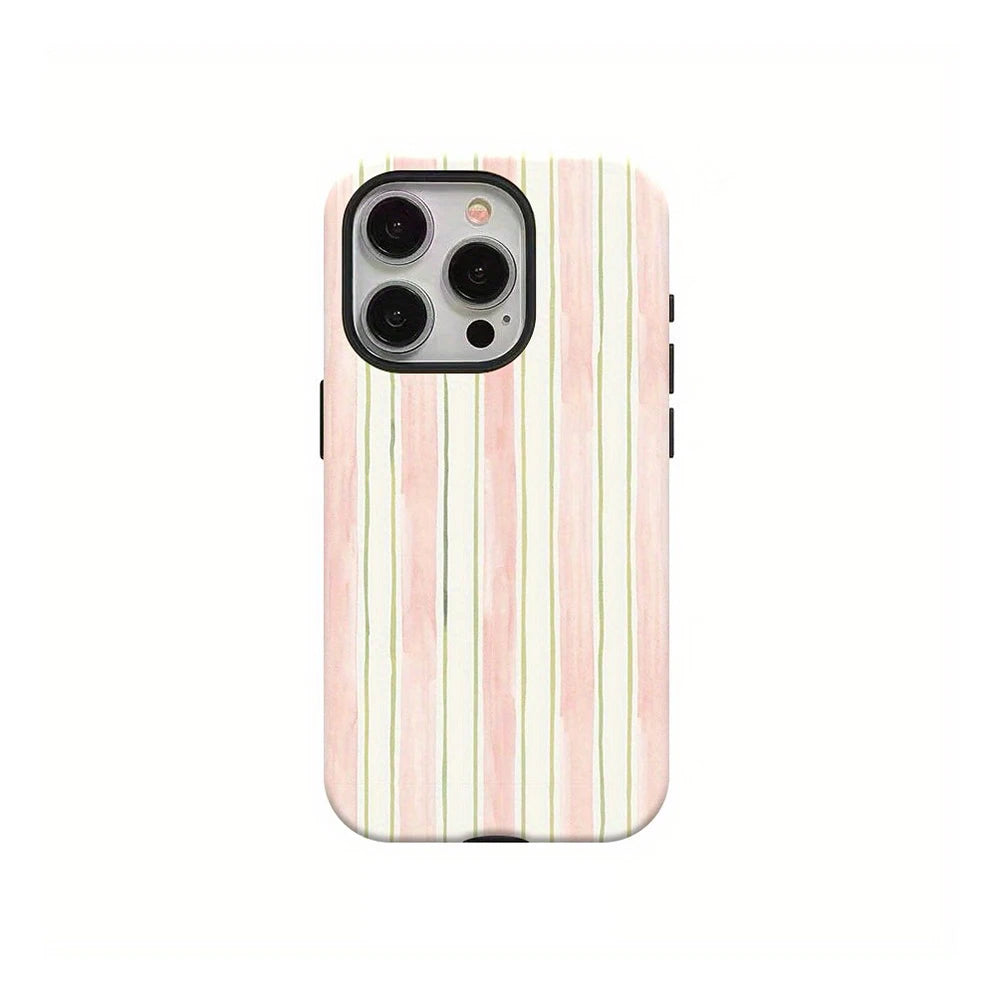 Luxury Clmj Navy Blue Polka Dot Pattern Phone Case for iPhone 17 16 15 14 13 12 X XS  Air Pro Max Plus Double-layer Back Cover