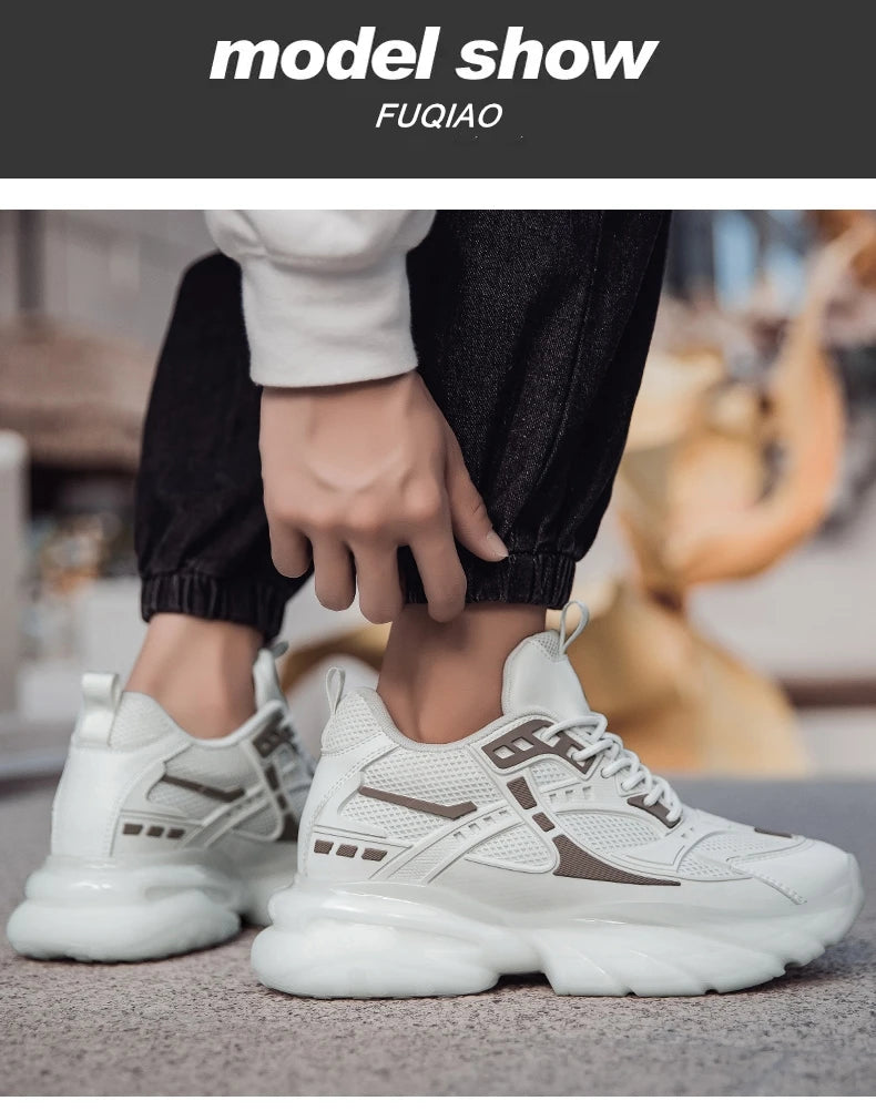 High Quality Casual Sports Elevator Shoes Height Boosting Dad Shoes for Men Hidden Heels Increase Insole 8CM Unisex Lift Sneaker