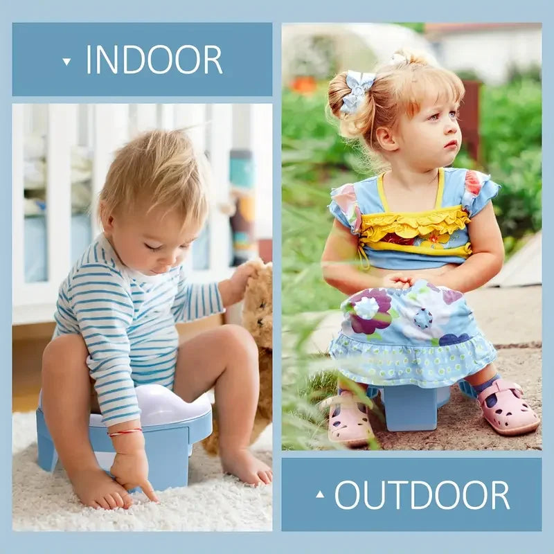 3 in 1 Baby Toilet Seat Children Foldable Travel Potty With Bags Potty Training Seat Suitable for boys and girls