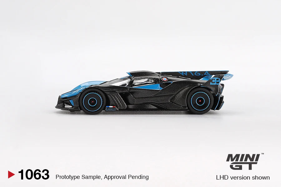 MINIGT 1:64 Bugatti Bolide Presentation Alloy Diecast Car Model Collection