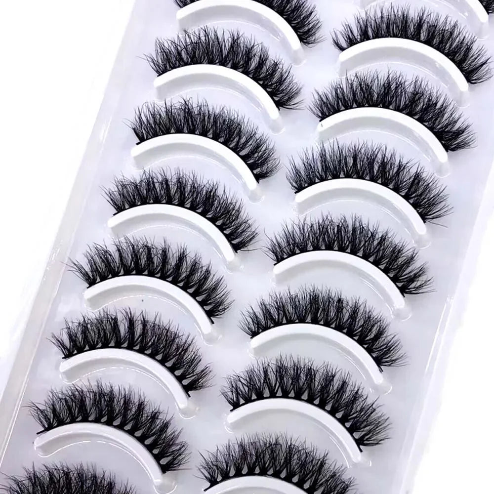 33 Style 10/50/100 Boxes 10Pairs Natural 3D Mink False Eyelashes Makeup Fake Eye Lashes Faux Cils Make Up Beauty Tools Wholesale