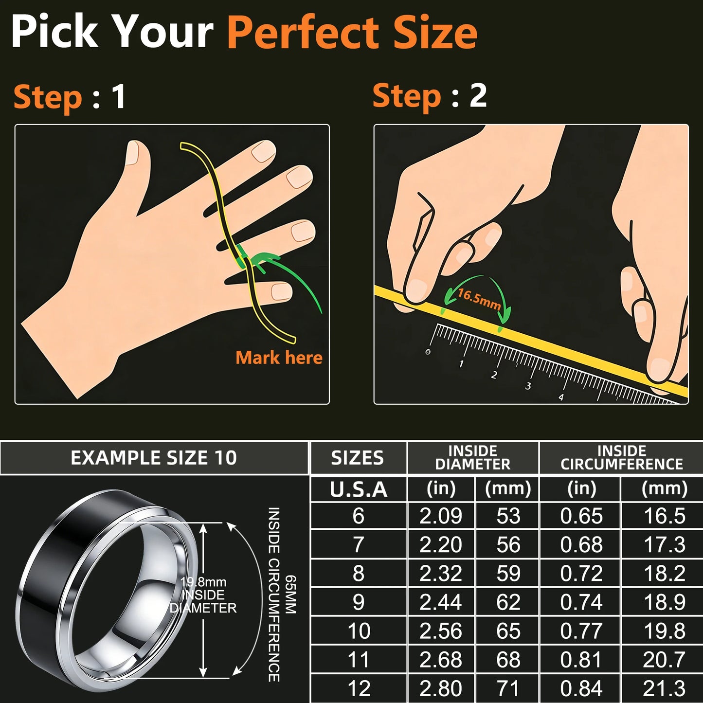 Stainless Steel Metal NFC Ntag216 Ring Programmable 888 Byte for Men and Women Wedding Ring,Can Write Anniversary Data ﻿