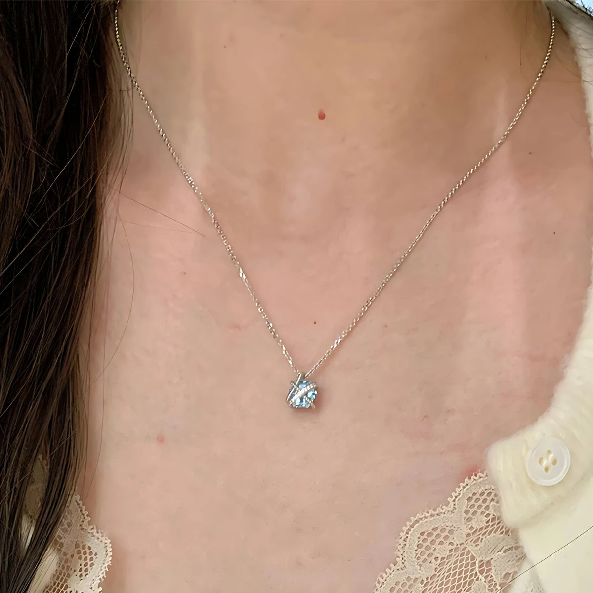 VENTFILLE  925 Sterling Silver Black Agate Necklace for Women Girl Snake Bone Chain Water Drop Jewelry Gift Dropshipping