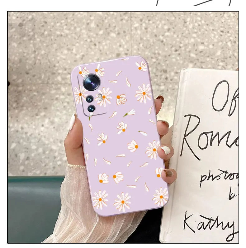Daisies Fly Phone Case For Xiaomi Mi 13 12 12T 12S 11 11T Ultra 10 10T 9 9T 9SE 8 Pro Lite 5G Liquid Silicone Cover
