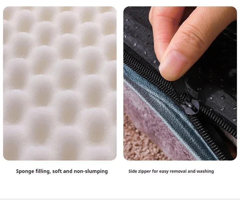 2024 NEW Winter Warm Dog Sleeping Mat Comfortable Dog Bed Plush Pet Mat for Small Medium Large Dogs Square Puppy Bed with Pillow