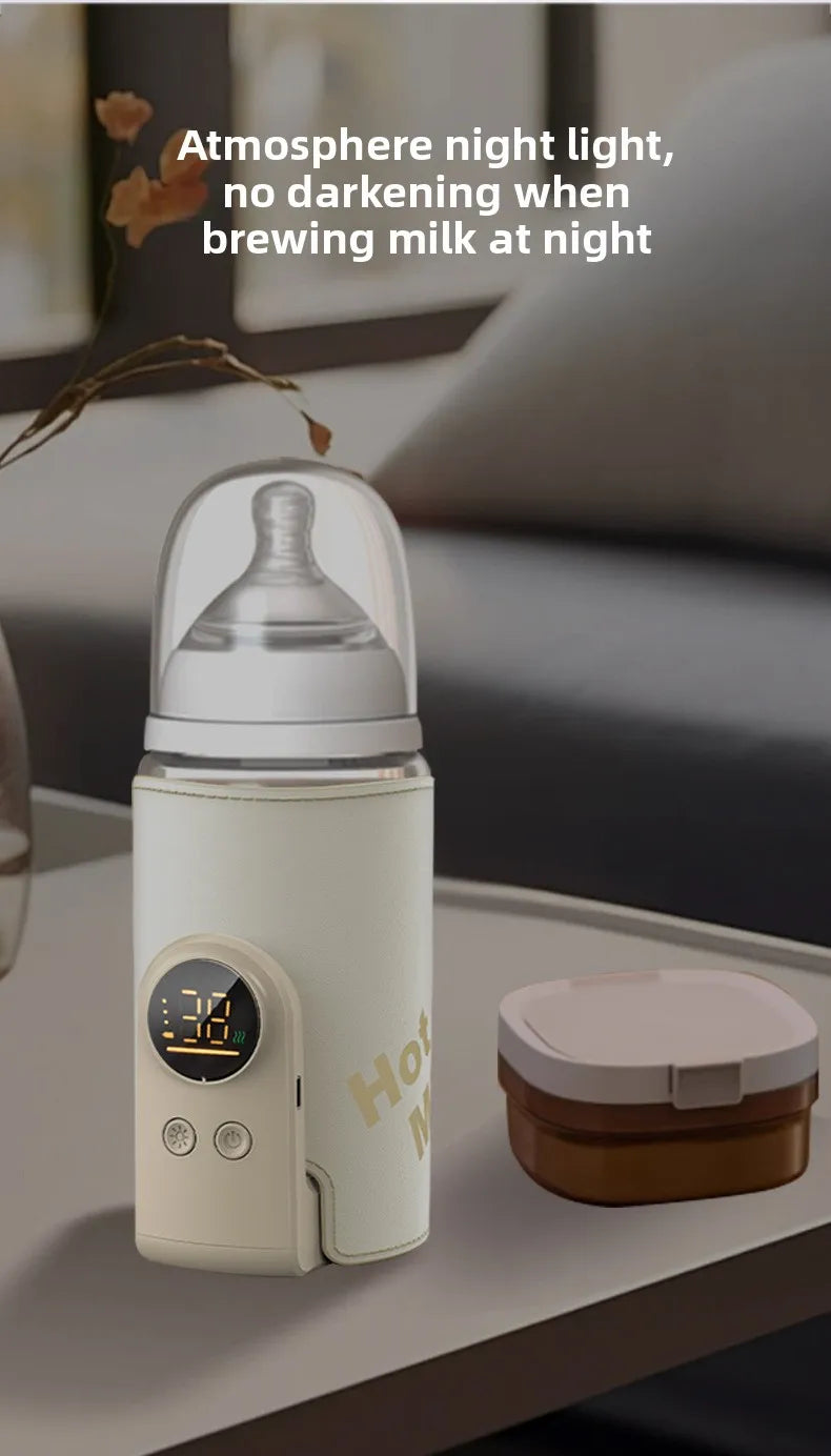 6000mAh Baby Bottle Warmer 6 Heat Level Multifunction Breast Milk Warmer Accurate Temperature Control Baby Bottle Heat