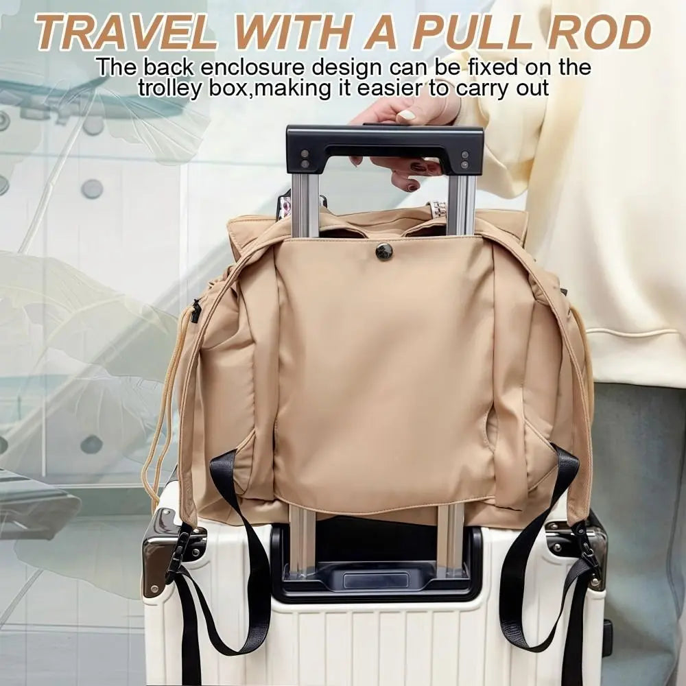 Multifunctional Travel Storage Bag Lightweight Large Capacity Women's Backpack Oxford Cloth Waterproof Tote Bag