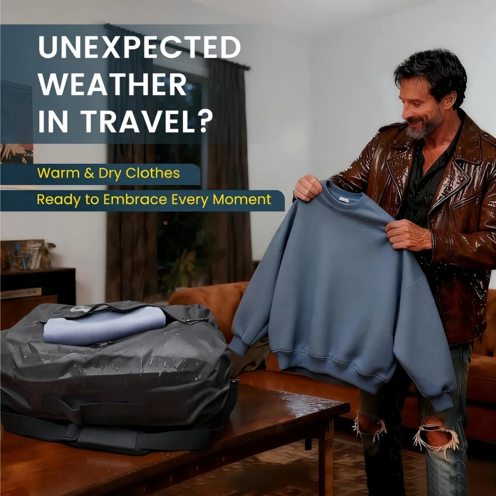 34L Vacuum Storage bags,Travel essentials suitcases Clothes organizer packaging bag practical compression packing cubes