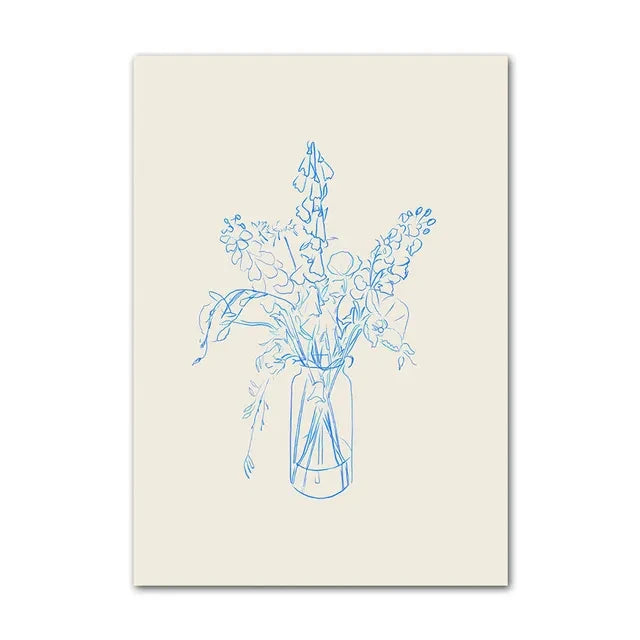 Abstract Minimalism Lemon Vase Geometric Wall Art Posters Prints Nordic Canvas Painting Wall Pictures for Living Home Decor
