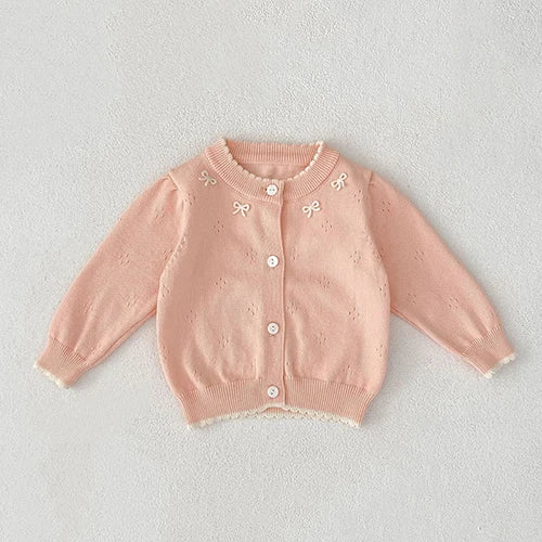 2025 New Autumn 0-3Yrs Newborn Baby Girls Sweater Coat Infant Baby Girls Knitting Cardigan Sweater Long Sleeve Cardigan Coat