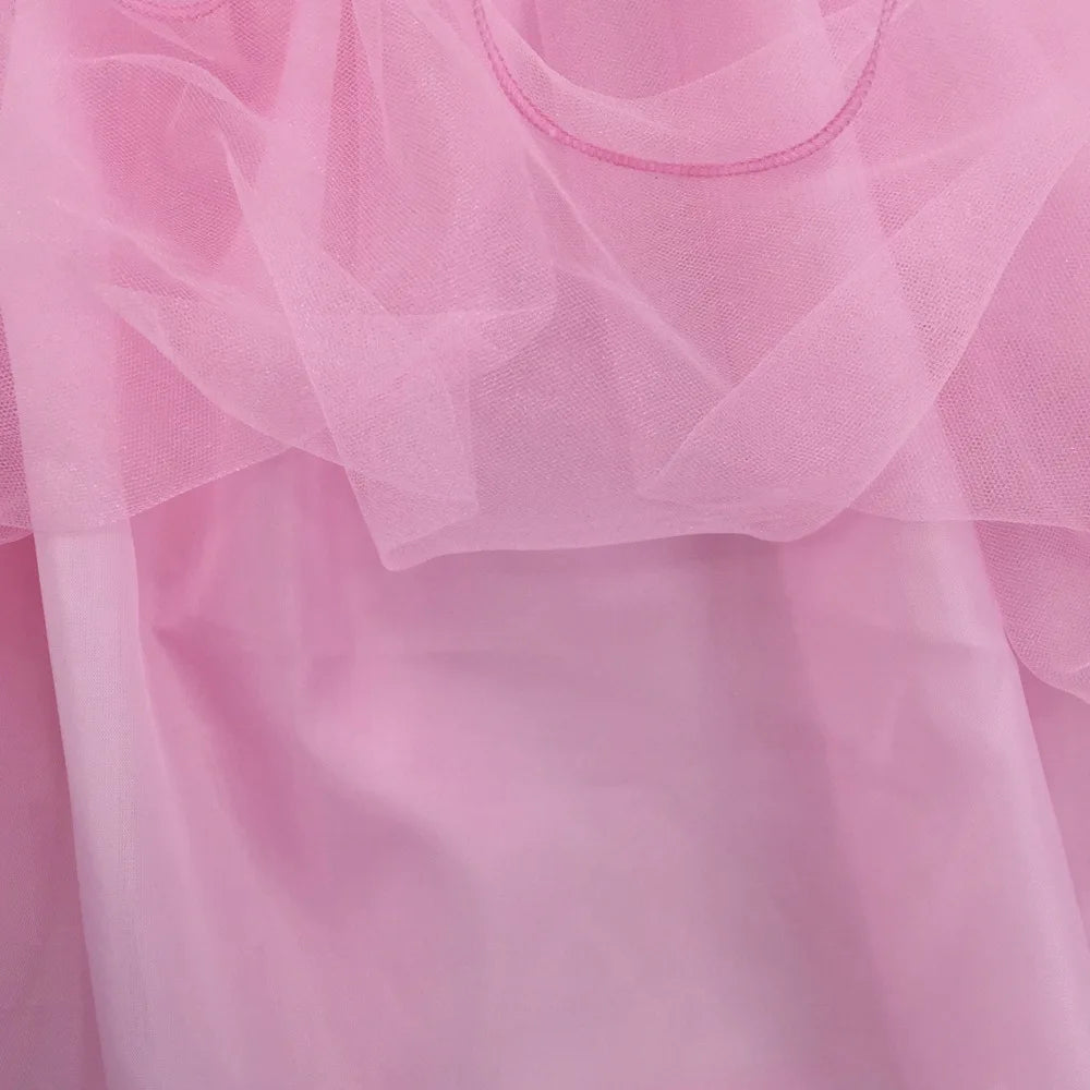 Hot girl children's costume cosplay costume cool 3-12-year-old children's Christmas costume Halloween little girl pink dress new