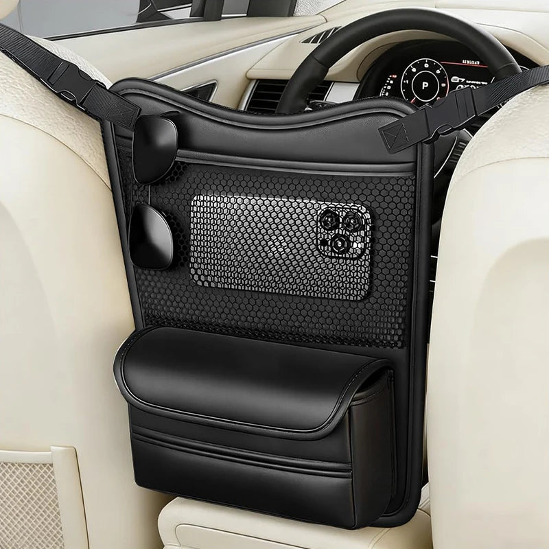 Car Seat Gap Organizer, Multi-Function Storage Bag with Tissue Holder for Vehicle Interior