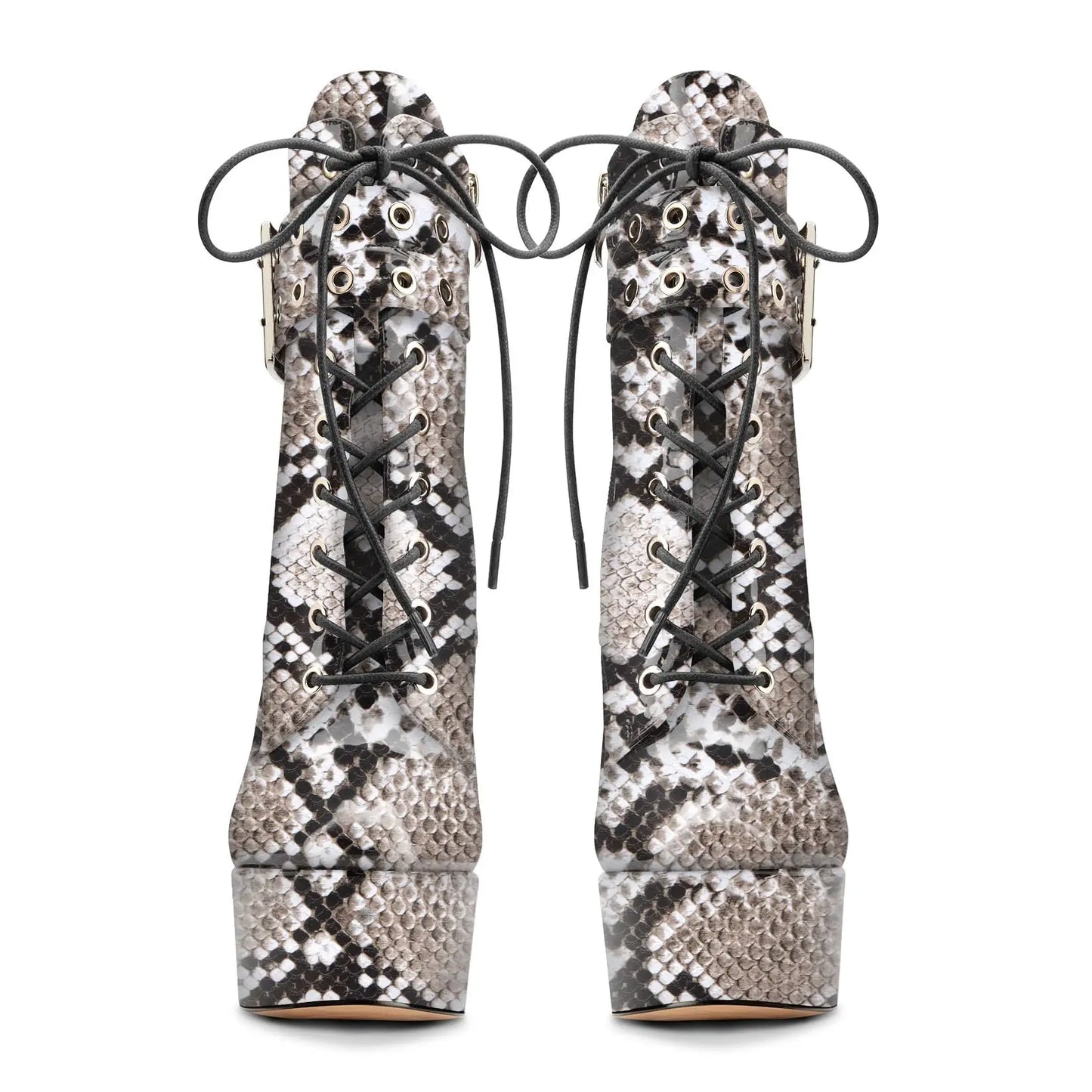 2025 Winter Short Boots Women New Europe and America Graffiti 15CM Stiletto High Heels Pole Dance Shoes Platform Ankle Boots 47